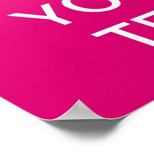 Creëer uw eigen "Kalm houden en doorgaan" Poster! Poster (Hoek)