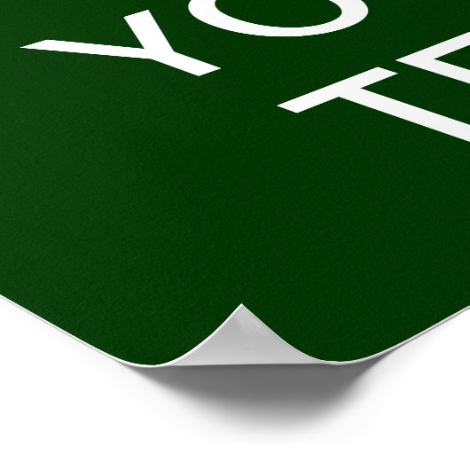 Creëer uw eigen "Kalm houden en doorgaan" Poster! Poster (Hoek)