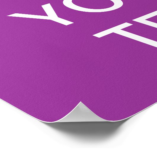 Creëer uw eigen "Kalm houden en doorgaan" Poster! Poster (Hoek)