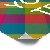 Creëer uw eigen "Kalm houden en doorgaan" Poster! Poster (Hoek)