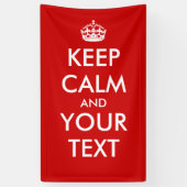 Creëer uw eigen "Kalm houden en doorgaan" Poster! Spandoek (Verticaal)