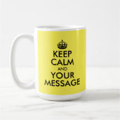Creëer Uw eigen kalm houden en uw bericht Koffiemok (Links)
