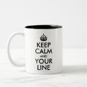 Creëer Uw eigen kalm houden en uw lijn Tweekleurige Koffiemok (Links)