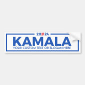 Creëer Uw eigen Kamala 2024 Bumpersticker (Voorkant)