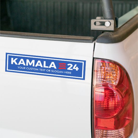 CREËER UW EIGEN KAMALA 2024 BUMPERSTICKER (Op Truck)