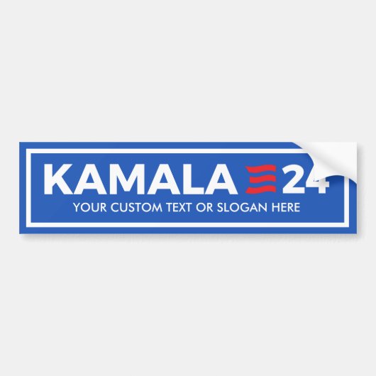 CREËER UW EIGEN KAMALA 2024 BUMPERSTICKER (Voorkant)