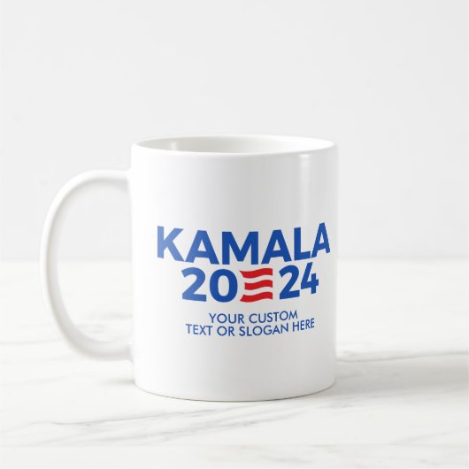 Creëer Uw eigen Kamala Harris 2024 Rechthoekige ST Koffiemok (Links)