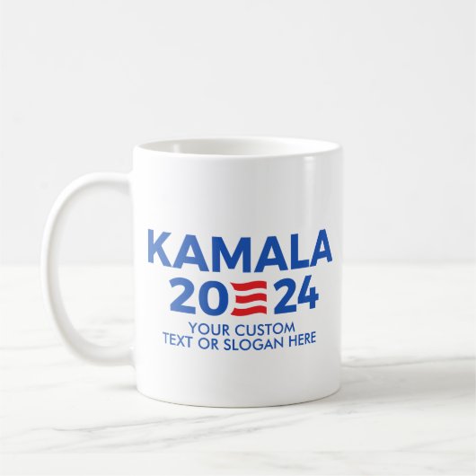 Creëer Uw eigen Kamala Harris 2024 Rechthoekige ST Koffiemok (Links)