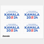 Creëer Uw eigen Kamala Harris 2024 Rechthoekige ST Rechthoekige Sticker (Vel)
