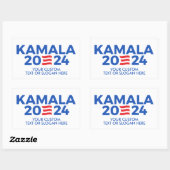 Creëer Uw eigen Kamala Harris 2024 Rechthoekige ST Rechthoekige Sticker (Vel)