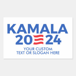 Creëer Uw eigen Kamala Harris 2024 Rechthoekige ST Rechthoekige Sticker
