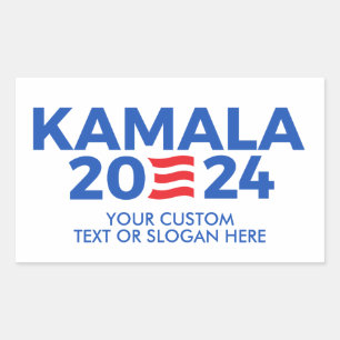 Creëer Uw eigen Kamala Harris 2024 Rechthoekige ST Rechthoekige Sticker