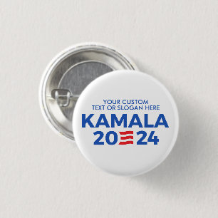 Creëer Uw eigen Kamala Harris 2024 Rechthoekige ST Ronde Button 3,2 Cm