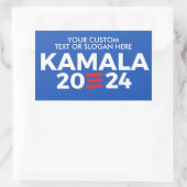 Creëer Uw Eigen Kamala Harris 2024 Rechthoekige Sticker (Tas)