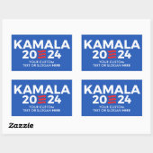 Creëer Uw Eigen Kamala Harris 2024 Rechthoekige Sticker (Vel)