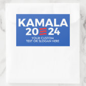 Creëer Uw Eigen Kamala Harris 2024 Rechthoekige Sticker (Tas)