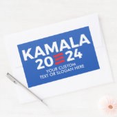 Creëer Uw Eigen Kamala Harris 2024 Rechthoekige Sticker (Envelop)