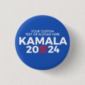 Creëer Uw Eigen Kamala Harris 2024 Ronde Button 3,2 Cm (Voorkant)