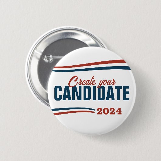 Creëer Uw eigen kandidaat Ronde Button 5,7 Cm (Voorkant /achterkant)