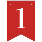 CREËER-UW-EIGEN KANTOOR - Aangepaste kerstdagen Vlaggetjes (Eerste vlag)