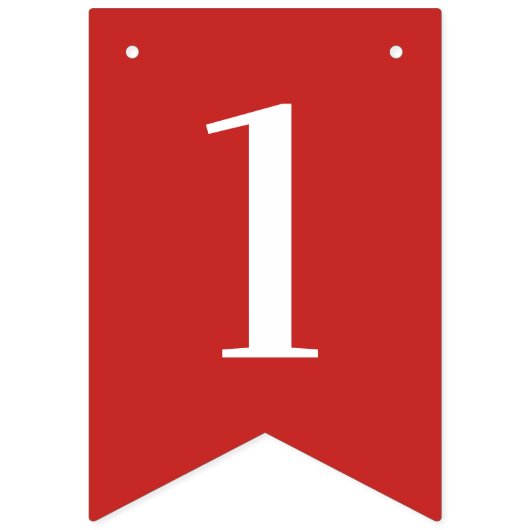 CREËER-UW-EIGEN KANTOOR - Aangepaste kerstdagen Vlaggetjes (Eerste vlag)