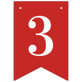 CREËER-UW-EIGEN KANTOOR - Aangepaste kerstdagen Vlaggetjes (Derde vlag)