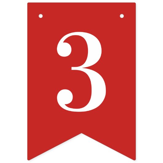 CREËER-UW-EIGEN KANTOOR - Aangepaste kerstdagen Vlaggetjes (Derde vlag)