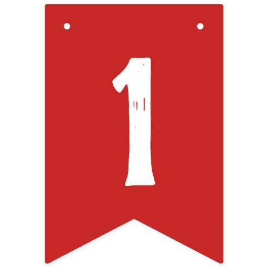 CREËER-UW-EIGEN KANTOOR - Aangepaste TEKST kerstmi Vlaggetjes (Eerste vlag)