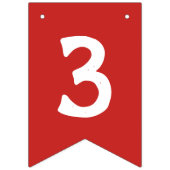 CREËER-UW-EIGEN KANTOOR - Aangepaste TEKST kerstmi Vlaggetjes (Derde vlag)