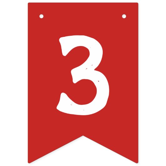 CREËER-UW-EIGEN KANTOOR - Aangepaste TEKST kerstmi Vlaggetjes (Derde vlag)