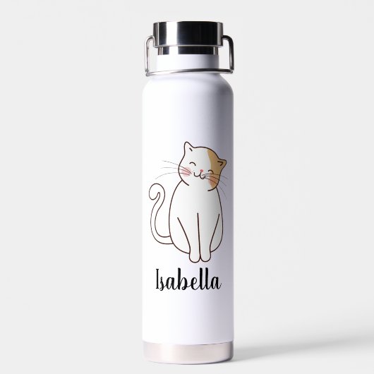 Creëer uw eigen kattekattennaam waterfles (Achterkant)