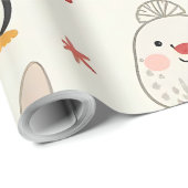 Creëer uw eigen Kawaii kerstdieren Cadeaupapier (Rol Hoek)