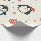 Creëer uw eigen Kawaii kerstdieren Cadeaupapier (Hoek)
