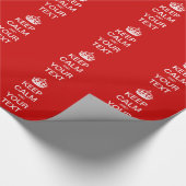 Creëer uw eigen "KEEP CALM"-omslagpapier! Cadeaupapier (Hoek)