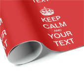 Creëer uw eigen "KEEP CALM"-omslagpapier! Cadeaupapier (Rol Hoek)