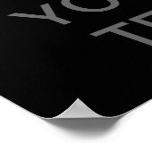 Creëer Uw eigen "Keep Calm"-Poster (med grijs) Poster (Hoek)