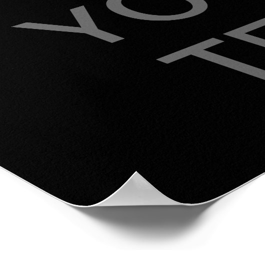 Creëer Uw eigen "Keep Calm"-Poster (med grijs) Poster (Hoek)