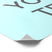 Creëer Uw eigen "Keep Calm"-Poster (med grijs) Poster (Hoek)