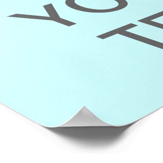 Creëer Uw eigen "Keep Calm"-Poster (med grijs) Poster (Hoek)