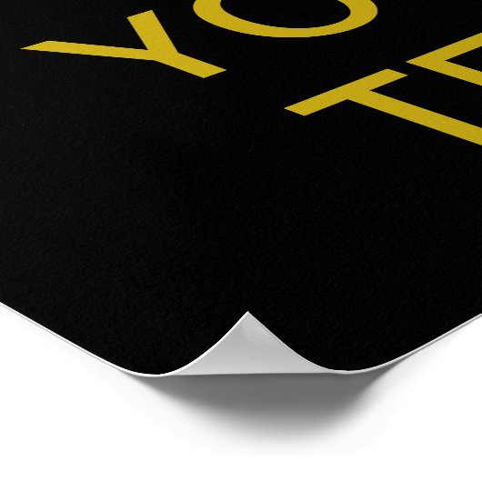 Creëer Uw eigen "Keep Calm"-Poster (messing) Poster (Hoek)