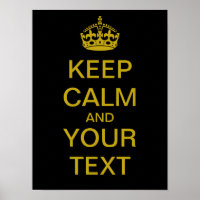 Creëer Uw eigen "Keep Calm"-Poster (messing)