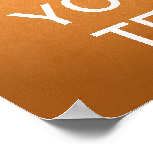 Creëer Uw eigen "Keep Calm"-Poster ( papier) Poster (Hoek)