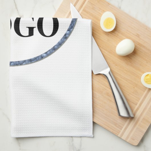 Creëer Uw eigen Keepsake Boerderij Zwart Wit Theedoek (Quarter Fold)