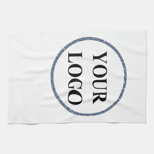 Creëer Uw eigen Keepsake Boerderij Zwart Wit Theedoek (Horizontaal)