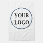 Creëer Uw eigen Keepsake Boerderij Zwart Wit Theedoek (Verticaal)