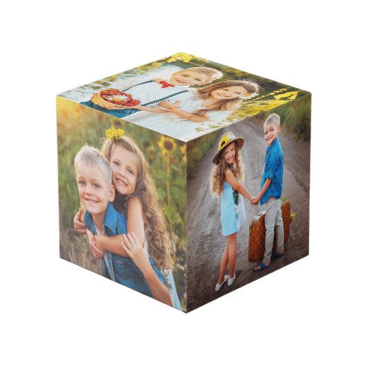 Creëer uw eigen Keepsake Kinder foto Kubus (Voorkant hoekig)