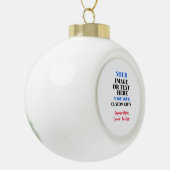 Creëer Uw Eigen Keramische Kerstversiering Bal Ornament (Links)