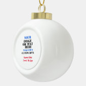 Creëer Uw Eigen Keramische Kerstversiering Bal Ornament (Rechts)