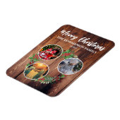 Creëer Uw eigen kerst familie foto collage Magneet (Linkerzijde)