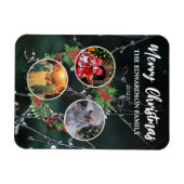 Creëer Uw eigen kerst familie foto collage Magneet (Horizontaal)